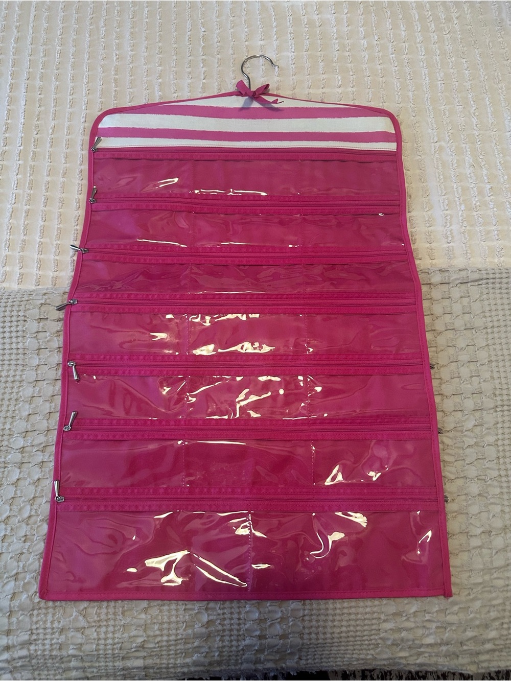 Pink Hanging Jewelry Organizer
